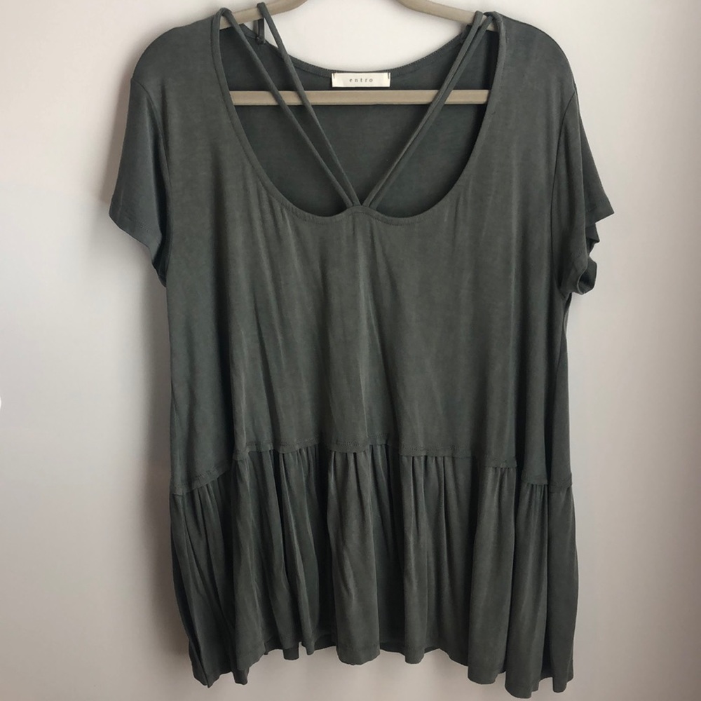 Olive green tunic